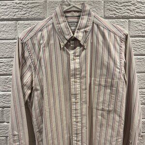 Thom Browne Shirt Mens 2 red blue striped Oxford button down